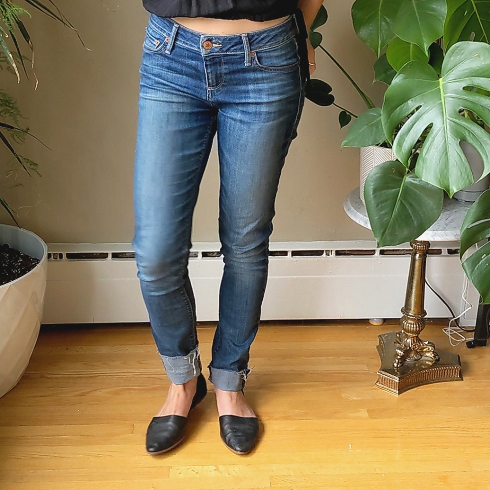 Lucky Brand cuffed mid rise jeans